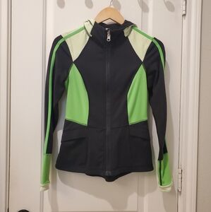 Lululemon Women's Studio Surf Hoodie Black and Green Jacket